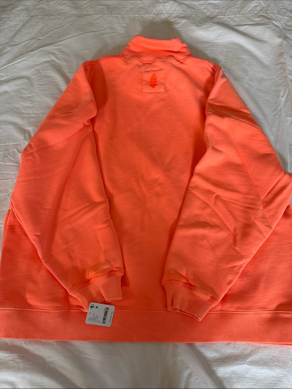 FP Movement by Free People Neon Coral Pullover Sweatshirt - Picture 4 of 4